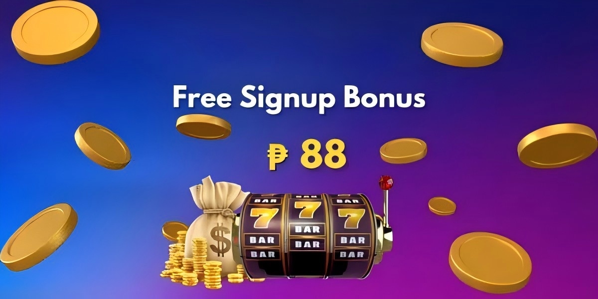 ninogame welcome lobby banner with Philippine peso wallet and slot reels