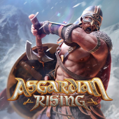 Asgardian Rising slot cover art with Norse gods theme