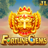 Fortune Gems slot cover art with ruby and emerald theme