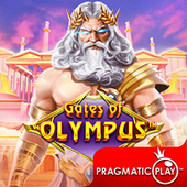 Gates of Olympus slot cover art with Greek temple theme