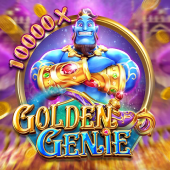 Golden Genie slot cover art with lamp and wish theme