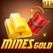 Mines Gold slot cover art with gold miner theme