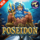Poseidon slot cover art with sea god trident theme